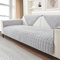 LINGKY Sofa Überzug, Weiche Flanell Sofa Sitzkissenbezug, Sofaschoner rutschfest, Sofabezug 1 2 3 Sitzer Couch überzug für Sektionssofa, Sofaüberwürf L Form Sofaschutz (Hellgrau,70x180cm)
