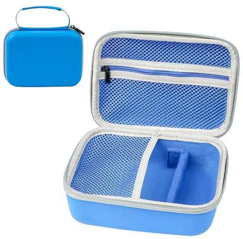 ASSRECT Kinderkamera Tasche Schutzhülle für GlobalCrown/Uleway/Gofunly/GREPRO/Ushining Mini Digital Kamera, Kinder-Digitalkamera-Aufbewahrung für Kabel, Speicherkarte und Zubehör (nur Hülle) Blau