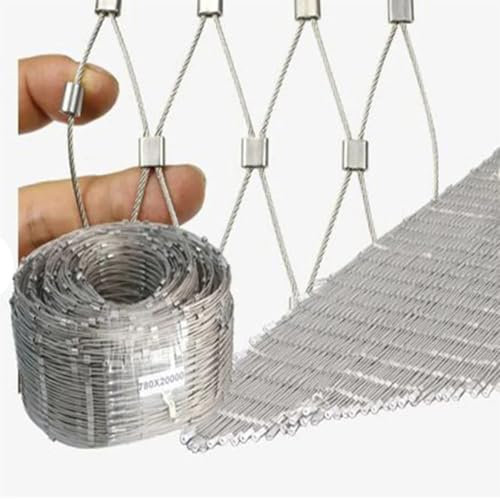Aoisavch Flexibles Treppenschutznetz for Garten und Bauernhof, 10 cm Gitter, Sicherheitsnetz for Balkongeländer und Treppen gegen Stürze (0.6x2m)