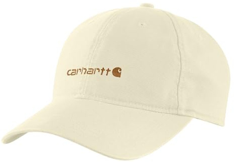 Carhartt Damenkappe aus Segeltuch, bestickt mit Grafik, Ungefärbtes Ecru, Einheitsgröße