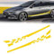 LHMM 2 Stück Auto Karosserie Aufkleber, für Dodge Magnum Neon SRT-4 Charger Challenger Durango Auto Racing Karosserie Seitenschweller Aufkleber Seitenstreifen Dekoration, F gelb
