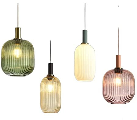 Lu Nan Lampe à Suspension, Lampe Suspendue, lustres Lustre Nordique rétro Salle à Manger Lustre de Plafond en Verre Lampe de Salon créative Lampe de Chevet Simple luminaires luminaires Suspendus