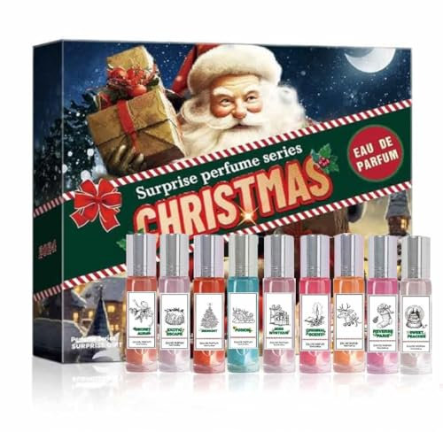 Parfum Adventskalender 2024 Frauen,Parfümset mit 9 exotischen Düften,Adventskalender Parfüm Damen,Parfüm Adventskalender 2024 Frauen, als Geschenkidee zu Weihnachten für Freundin, Frau und Mutter