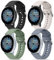 Sport Strap Compatible With Samsung Galaxy Watch Active/Active 2 40mm/44mm,20mm Waterproof Silicone Replacement for Samsung Galaxy Watch 7/6/5/4 40mm 44mm Strap for Women Men (Pack A, Small)