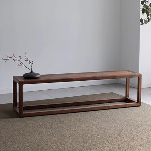 GUAWJRZDP Bauernhaus-Essbank Aus Holz, Esszimmerbank, Tea-Art-Hocker, Rechteckiger Hocker Am Bettende des Schlafzimmers, for Küche, Wohnzimmer, Balkon(160cm/62.9in)