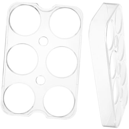CONGARTENO 2pezzi Contenitore Per Uova Porta Uova Organizer Per Frigorifero Celle Vassoio Antiscivolo Per Ripiani e Porte Frigorifero Design Pratico e Facile Da Pulire