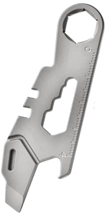 Aymzbd Gadget Multíou Utility Outdoor Titanium Titantitanflasche, Glatt