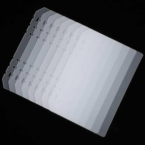 8PCS Nail Swatch Book Insert Pages Press on Nail Color Display Book Organizer Insert Page, Plastic Fingernail Polish Swatch Packaging Inserting Pages for Fake Manicures Storage Salon Supplies(A5)