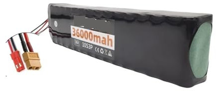 WOFMCKXU 36V 36000mAh Lithium Battery Pack 10S3P 500W Power Modified 36V Electric Scooter Battery With BMS, Compatible For Mijia M365 Electric Scooter(XT60-JST)