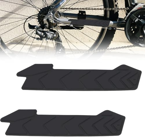 ZXNJA 2 Stück Fahrrad Kettenstrebenschutz,Kettenschutz Fahrrad | Silikon Kettenstrebenschutz Mtb,Für Die Meisten Fahrräder,Kettenschutz Sicherer Schutz Vor Kratzer Und Beschädigungen