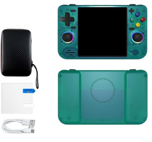 Console de jeu compacte préchargée avec plus de 20 000 jeux rétro et WiFi pour une connexion multijoueur instantanée (128 Go, vert)