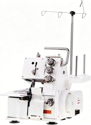 Kraftig Elektrisk Overlock-symaskin, Rosa Täcksöms-overlockmaskin För Vuxna, 3,5 Mm Max Sömtjocklek, 4 Mm/5 Mm Overlockbredd, Overlock- Och Symaskin White