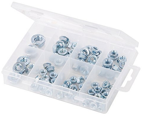 Fixman 205828 Flanschmuttern-Sortiment 78-tlg, Silver