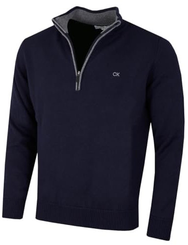 Calvin Klein Golf Mens Cotton Sweater - Navy - 3XL