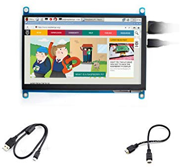7inch HDMI LCD (H) 1024x600 Monitor IPS Screen Capacitive Touch Display Supports Raspberry Pi Jetson Nano BeagleBone Black Banana Pi & Microsoft XBOX360, Sony PS4,Nintendo Switch