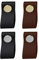 Natural Goods Berlin Möbelgriffe SCHLUPPE echtes Leder Design Möbelknöpfe Metall Möbelknauf Türgriff Schränke, Kommode, Sideboard Küchenfront Schubladengriff Wandhaken (5, Braun/Gold (gebürstet))