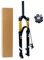 TOMYEUS Forcella Ammortizzata MTB 26 Pollici 27,5 29 er, Ultraleggero Lega magnesio Bike Absorber 1-1/8 Forcella Air Bicicletta Corsa 140 mm (Colore : Straight Tube, Size : 27.5 inch - 140mm)