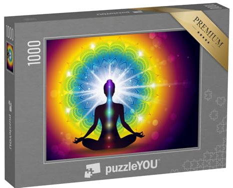 puzzleYOU: Puzzle 1000 Teile „Yoga Energie-Effekte“ – aus der Puzzle-Kollektion Chakra, Menschen