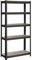 SONGMICS Étagère de Rangement à 5 Niveaux, 30 x 75 x 150 cm, Capacité 650 kg, Planches Réglables, Style Naturel, pour Cuisine, Salon, Couleur Boisée et Noir GLR030B11