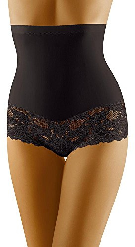 Wolbar Miederslip Damen Slips Panties Höschen Hohe Taille Hipster Slip Figurformende Bauchkontrolle Shapewear Seamless Nahtlose Spitzenhöschen Formwäsche Unterhosen WB183