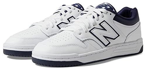 New Balance Herren 480 Sneaker, White Navy, 43 EU