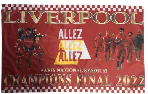 Liverpool Champions Final Paris Flags Liverpool Flags for 2022 Paris Final Flags 5x3 Fans Flags league final