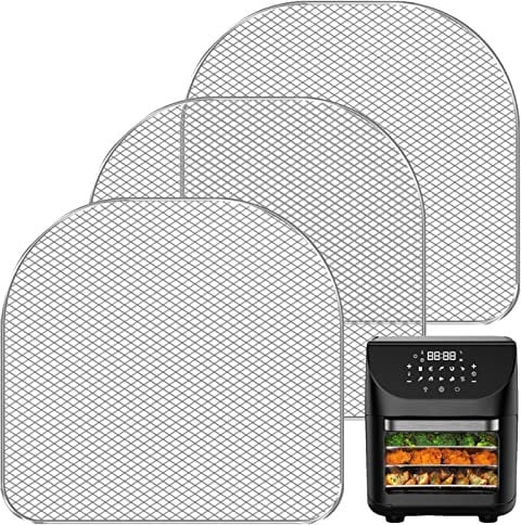GWY Air Fryer Dehydrator Racks 3 Pack, Air Fryer Oven Accessories, Air Flow Racks Dehydrate Fruits and Meats Compatible with 6QT Chefman, Power XL 10 QT, Caynel, Instant Vortex Plus Air Fryer Oven