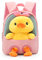 MIDSuN Kleiner Kinderrucksack,Abnehmbarer Plüsch Puppe Kindergartenrucksack,Enten Bär Kindergarten Rucksack Kindertasche für 2-5 Jährige Kindergarten Junge und Mädchen (Rosa)