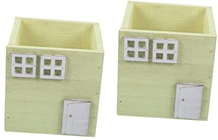 Warmhm 2st Blumentopf Aus Holz Blumenkübel Aus Holz Balkon Pflanzkasten Fensterbank Pflanzer Drinnen Pflanzkasten Pflanzgefäße Für Blumenkästen Hölzern Draussen Blumenstand