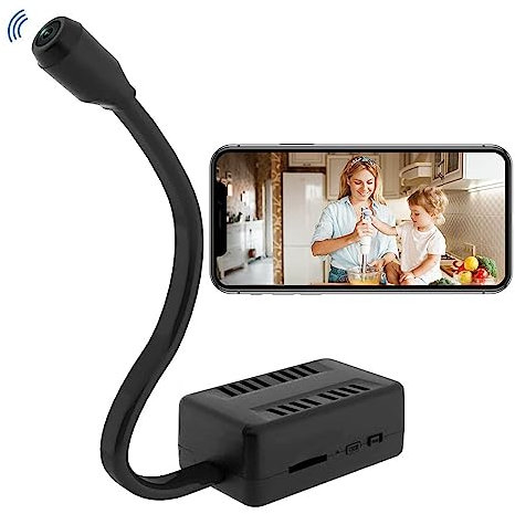 YUYTE HD 1080P X7 Mini WiFi Portátil Inalámbrico Cámara de Vigilancia con Pequeña Lente de Serpiente Ajustable para Foto y Video