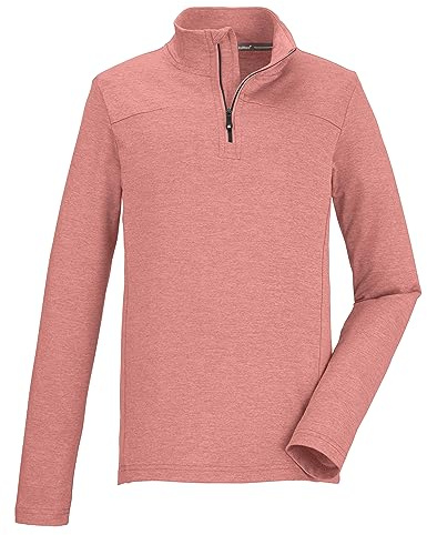 killtec Mädchen Ksw 189 Grls Shrt Funktionsshirt Mit Stehkragen Und Reißverschluss, Rosa, 176 EU