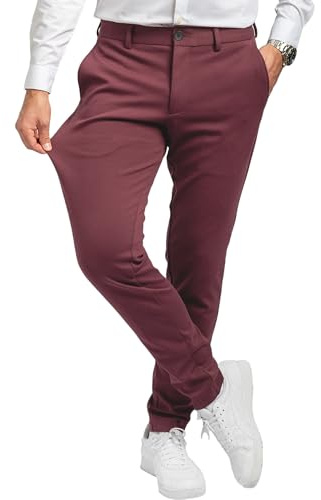 Performance Pants Chino Hose Herren Stretch Slim Fit | Sommerhose Anzughose