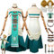 Tjmiaohao Game Tears of the Kingdom Zelda Prinzessin Cosplay Kostüm Outfit Uniform Kleider Komplettes Set Halloween Dress Up Anzug mit falschen Ohrringen Perücke für Frauen Mädchen (XXXL)