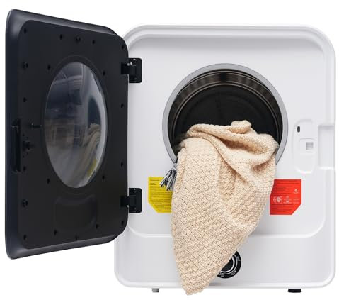 Secadora EléCtrica Secadora De Aire De Escape 830W/3Kg, Secadora Para Ropa De Pie O De Pared Cinco Programas De Secado Disponibles 830W