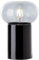 Brilliant Schwarze Tischlampe Knut mit Smoke Glas - 99002/06