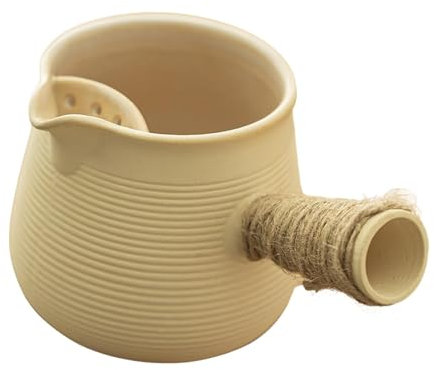 kowaku Tetera de cerámica, Tetera de para hervir Agua Caliente con Filtro de té para Regalo de Amantes del té, 600ML