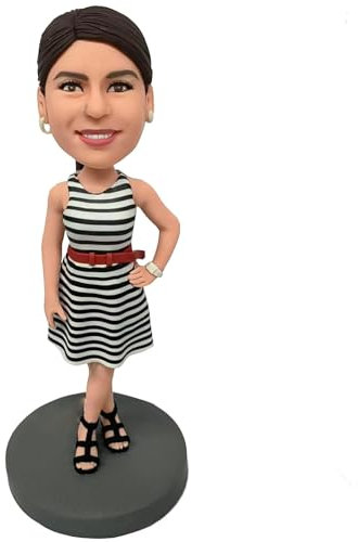Individuelle Wackelkopf-Figur, individuelle Wackelkopf-Figur, Wackelkopf, handgefertigt, personalisierbar, Geschenk für Frauen/Arbeiter/Chef, personalisierter Wackelkopf basierend auf Ihrem Foto