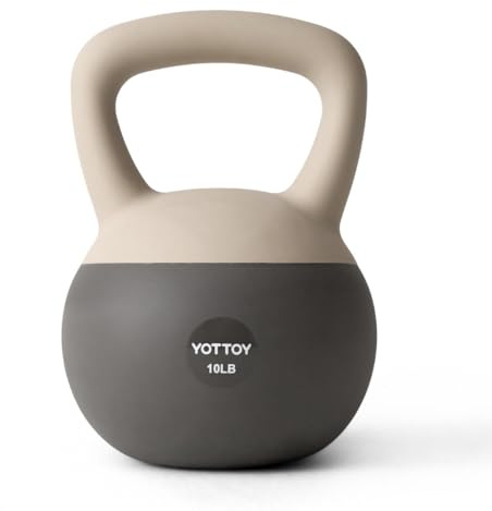 YOTTOY Weiche Kugelhantel, Set für Krafttraining, Kugelhanteln und Heimtraining, weiche Seiten, gepolsterter Boden, breiter Griff, ideal für Männer, Frauen und Anfänger