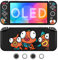 JEMDO Custodia protettiva compatibile con Nintendo Switch OLED 2021, sottile custodia morbida in TPU per console switch e impugnatura Joy-Con, protezione switch con 4 maniglie per pollice, asta di