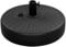 WOLTU Pied de Parasol Rond 22 L, Base de Lestage à Remplir d'eau ou de Sable, Support de Parasol pour Poteaux de Parasol Ø 38-48 mm, Douilles d'Adaptation Incluses, en HDPE, Noir