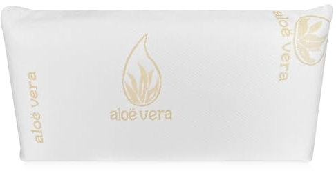 Homey - Almohada Viscoelástica Aloe Vera | Máximo Confort y Excelente Adaptabilidad con Propiedades Antiestrés | 70 x 40 cm