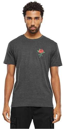Mister Tee Herren Rose Tee Charcoal, XS