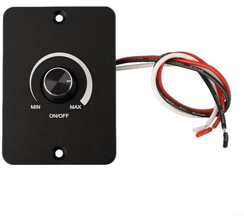 DC 12 V Dimmschalter, Dimmen Metall Aluminium PWM Dimmer für Wohnmobil, Auto, Boot, LKW, Anhänger, Wohnwagen, dimmbare LED-Lichtleiste, Drehknopf