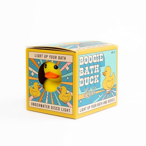 Gift Republic Boogie Bath Duck Canard de Bain Disco LED I Canard de Bain couineur pour la Baignoire