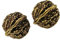 FRCOLOR 1 Paar Kupfer Walnuss Lebensmitteldekor künstliches para Foto Requisiten Nussbaum Sportzubehör schlagholz wohnaccessoires handgrips künstliche Nussbaum handwerkliche Dekore Golden