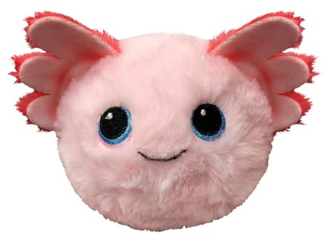 TY Beanie Bouncers - Gill the Axolotl Rosa mit blauen Augen, Zarte Tiere Hüpftiere alle zum Sammeln, T83068