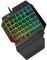 iplusmile 1 Pièce Clavier de Jeu Clavier Ergonomique Clavier Portable Clavier pour Utilisation instantanée Clavier Gaming Clavier rétroéclairé Mixte Clavier pour Ordinateur Portable Black