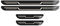 4 Pcs Car Door Sill Protector Strips for BMW X1 U11 / X1 F48 2016-2024, Stainless Steel Kick Plates Scuff Guard Welcome Pedal Trim Cover Accessories,C/Carbon Fiber Texture