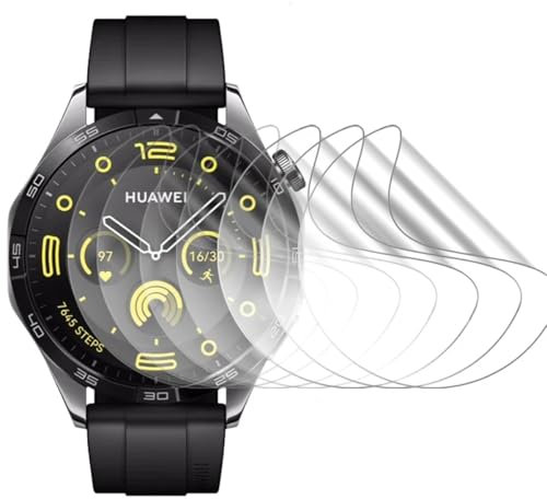 Stejnhge Pellicola idrogel 5pcs per HONOR Magic Watch 2 46mm, HD Trasparente TPU Pellicola Protettiva Morbida Protezione Schermo