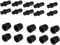 Tissting Speaker Grill Snap Buttons, Speaker Net Fixing Clips, Plastic Dust-Proof Decorative Clips, Protect Speakers, Enhance Sound Quality and Aesthetics